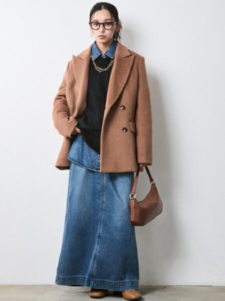 CHIC STYLEのヘアリークルーネックニット<大きいサイズ有>シックスタイルを使ったコーディネートを紹介します。｜Rakuten Fashion(楽天ファッション／旧楽天ブランドアベニュー)7068913