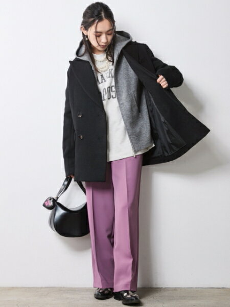 CHIC STYLEのジップアップニットフーディ<大きいサイズ有>シックスタイルを使ったコーディネートを紹介します。｜Rakuten Fashion(楽天ファッション／旧楽天ブランドアベニュー)7068986