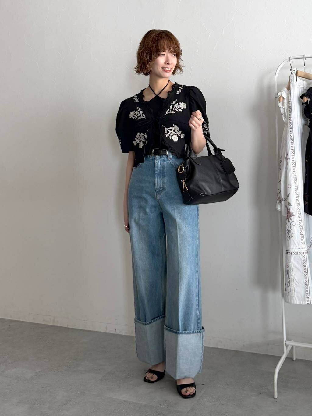 mysty woman | 花刺繍ボレロシャツ | Rakuten Fashion(楽天