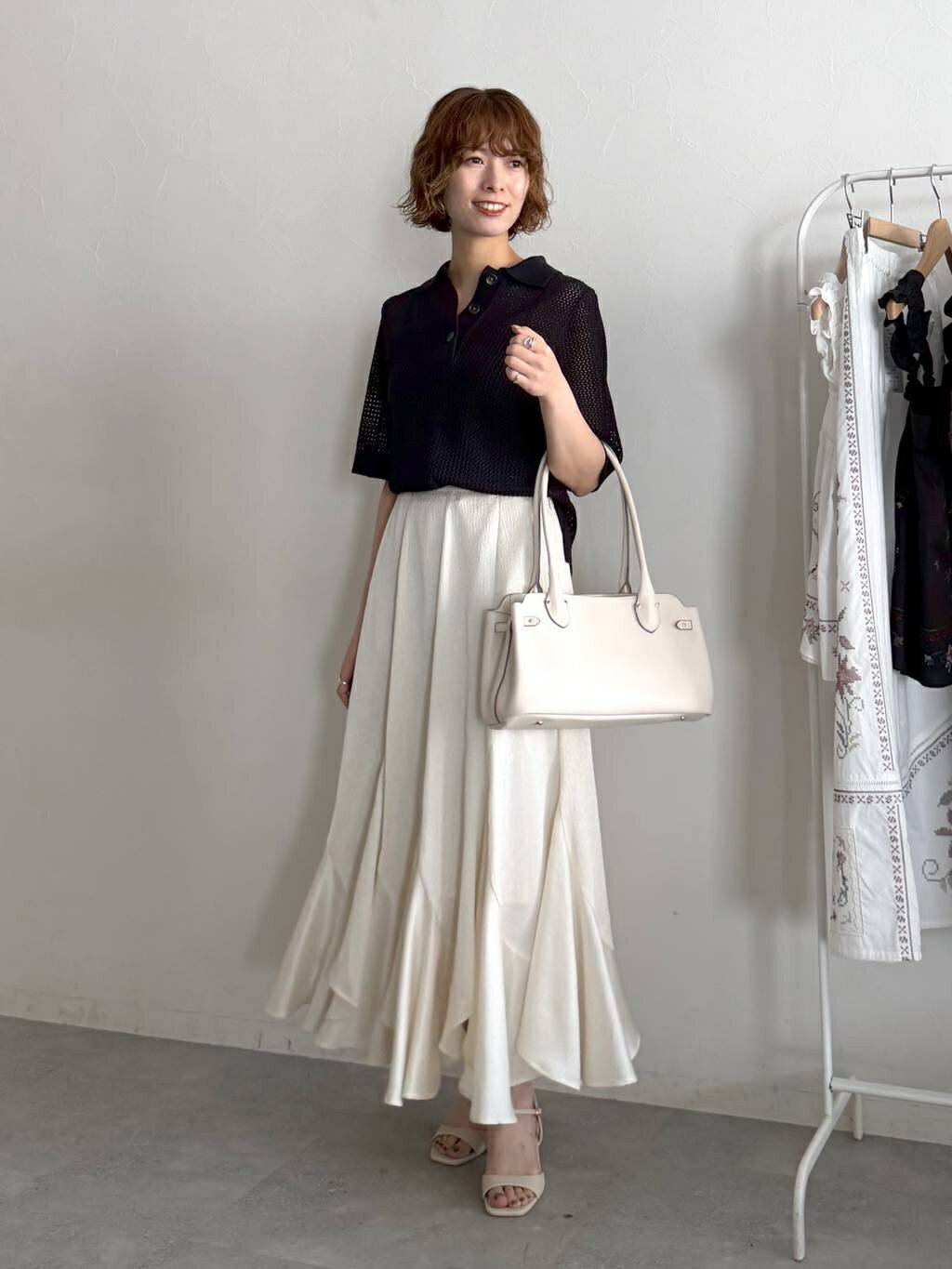 mysty womanの7Gリネン混メッシュポロを使ったコーディネートを紹介します。｜Rakuten Fashion(楽天ファッション／旧楽天ブランドアベニュー)7069101
