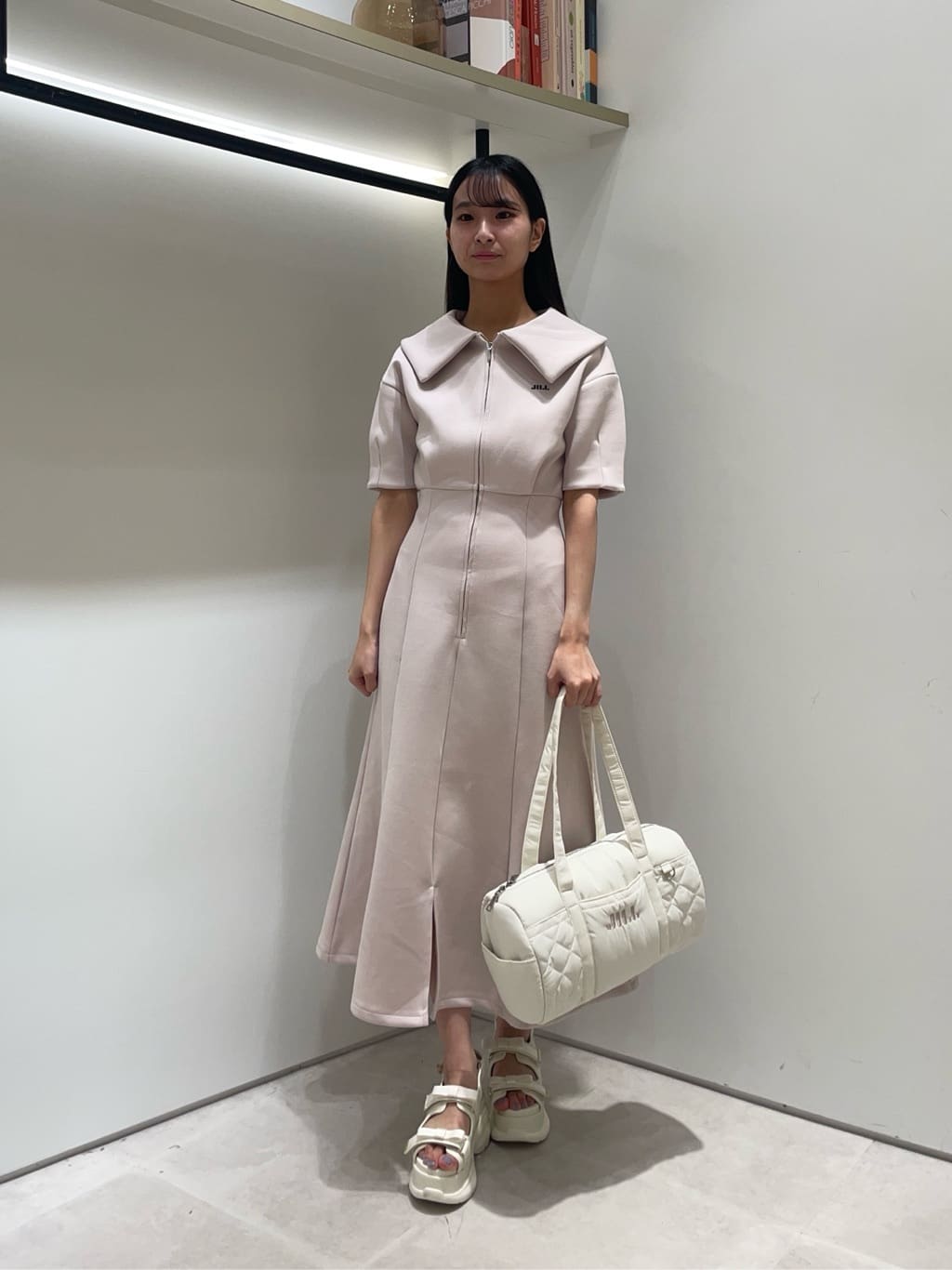 JILL by JILL STUART | ビッグカラーダイバーロングワンピース