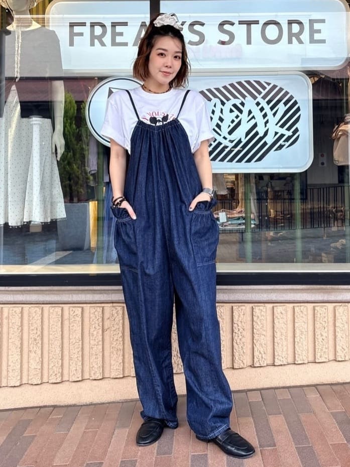 FREAK'S STORE | 別注 LOOSE FRILL OVERALL/フリルサロペット