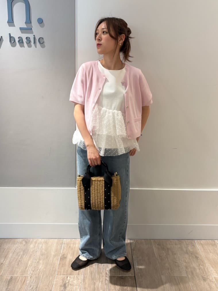 NATURAL BEAUTY BASIC | <Oggi掲載>シルクブレンドカーディガン半袖
