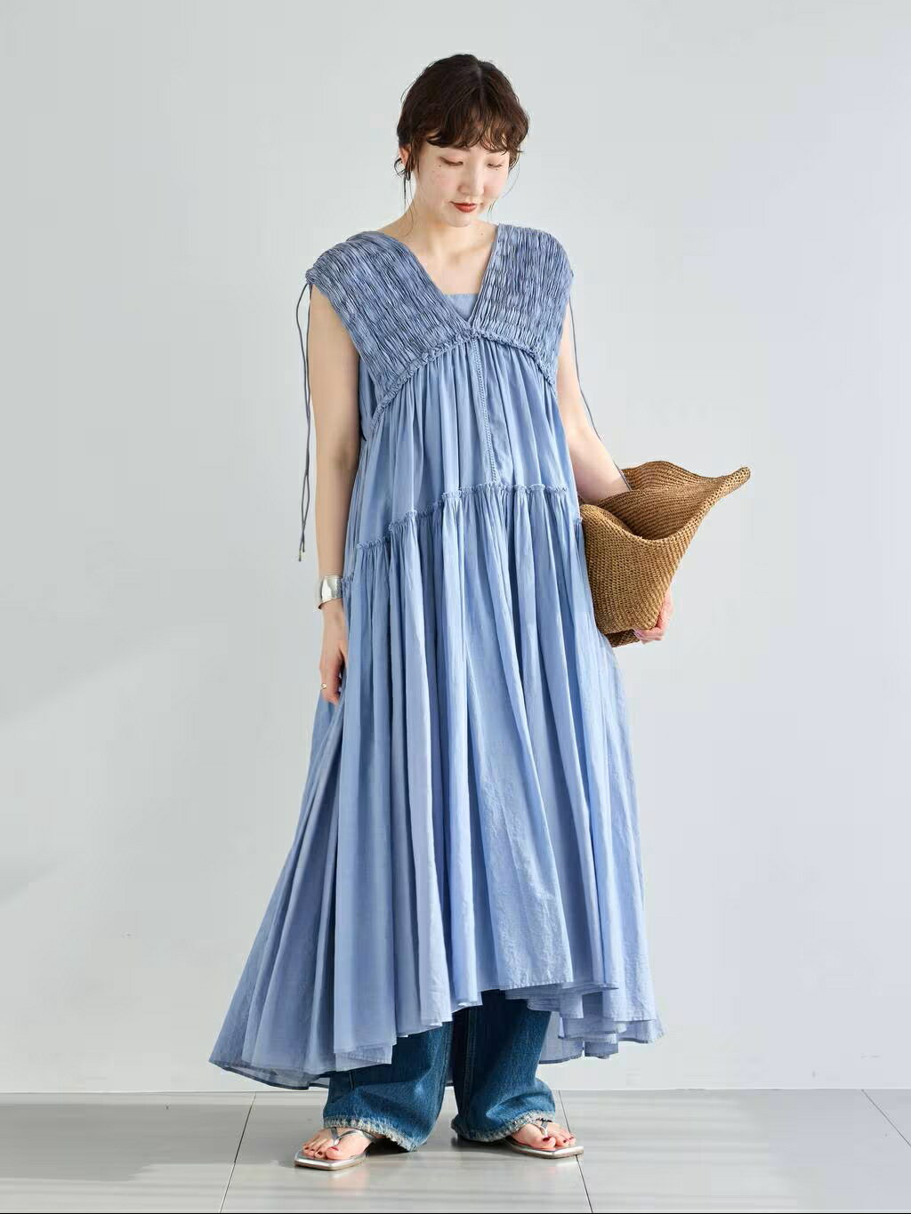 Curensology | ハンドスモッキングワンピース | Rakuten Fashion(楽天