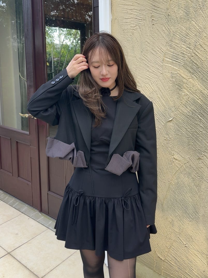 HeRIN.CYEのBalloon short jacketを使ったコーディネートを紹介します。｜Rakuten Fashion(楽天ファッション／旧楽天ブランドアベニュー)7072326