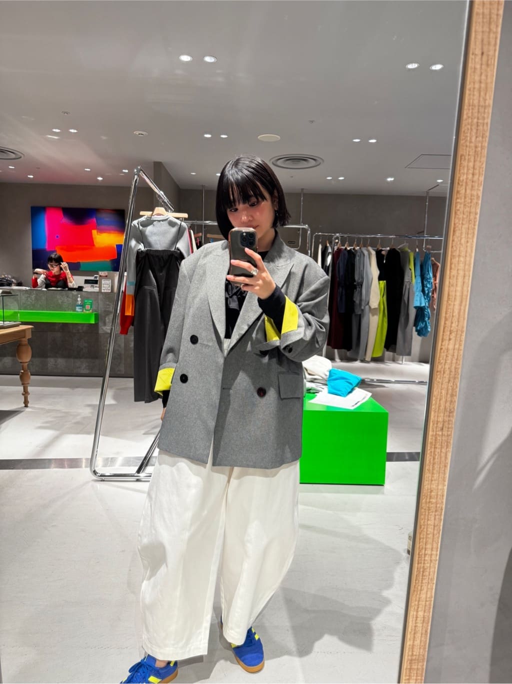 HeRIN.CYEのBig silhouette jacketを使ったコーディネートを紹介します。｜Rakuten Fashion(楽天ファッション／旧楽天ブランドアベニュー)7072394