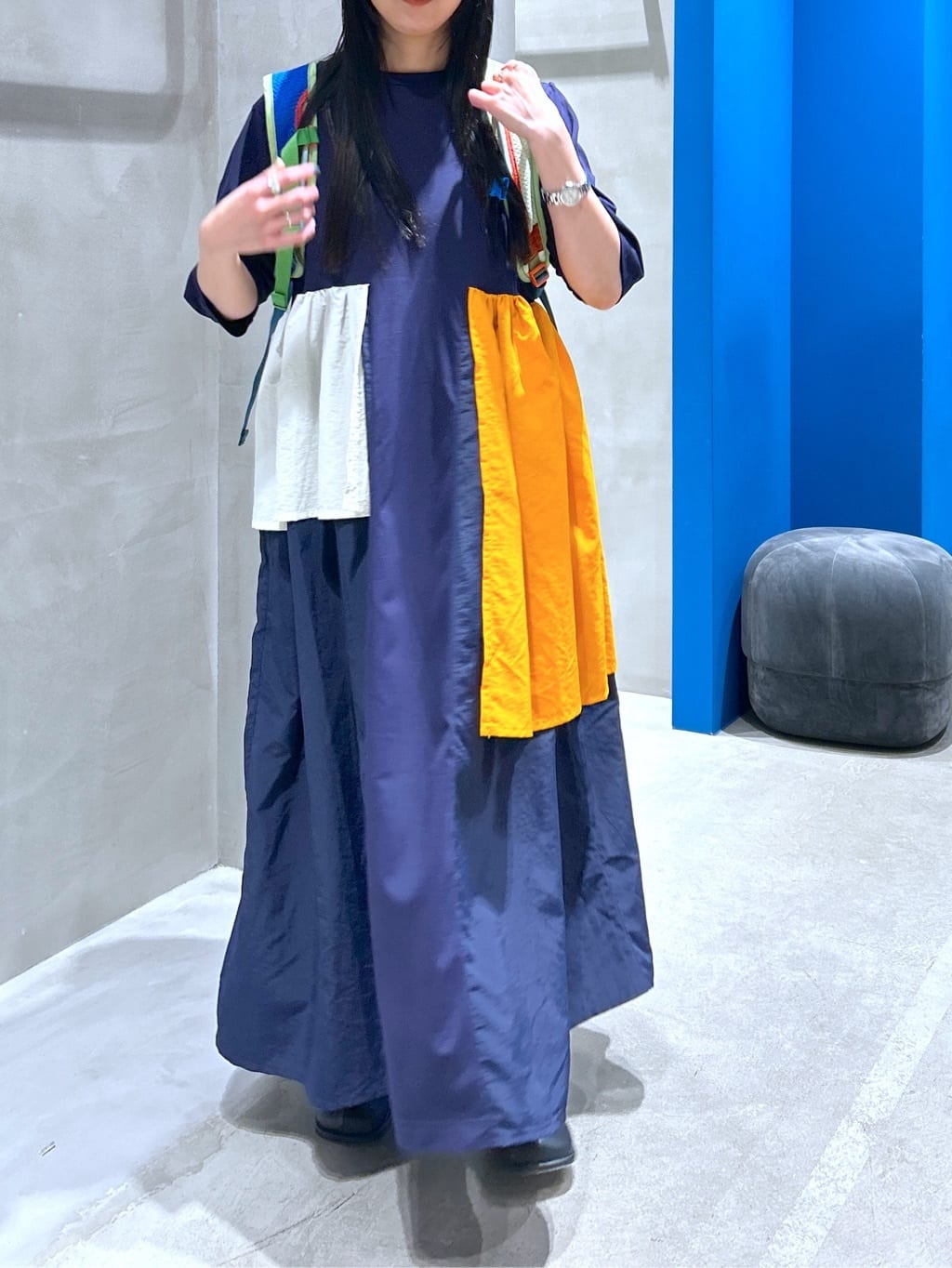 HeRIN.CYEのTuck sleeve docking dressを使ったコーディネートを紹介します。｜Rakuten Fashion(楽天ファッション／旧楽天ブランドアベニュー)7072369