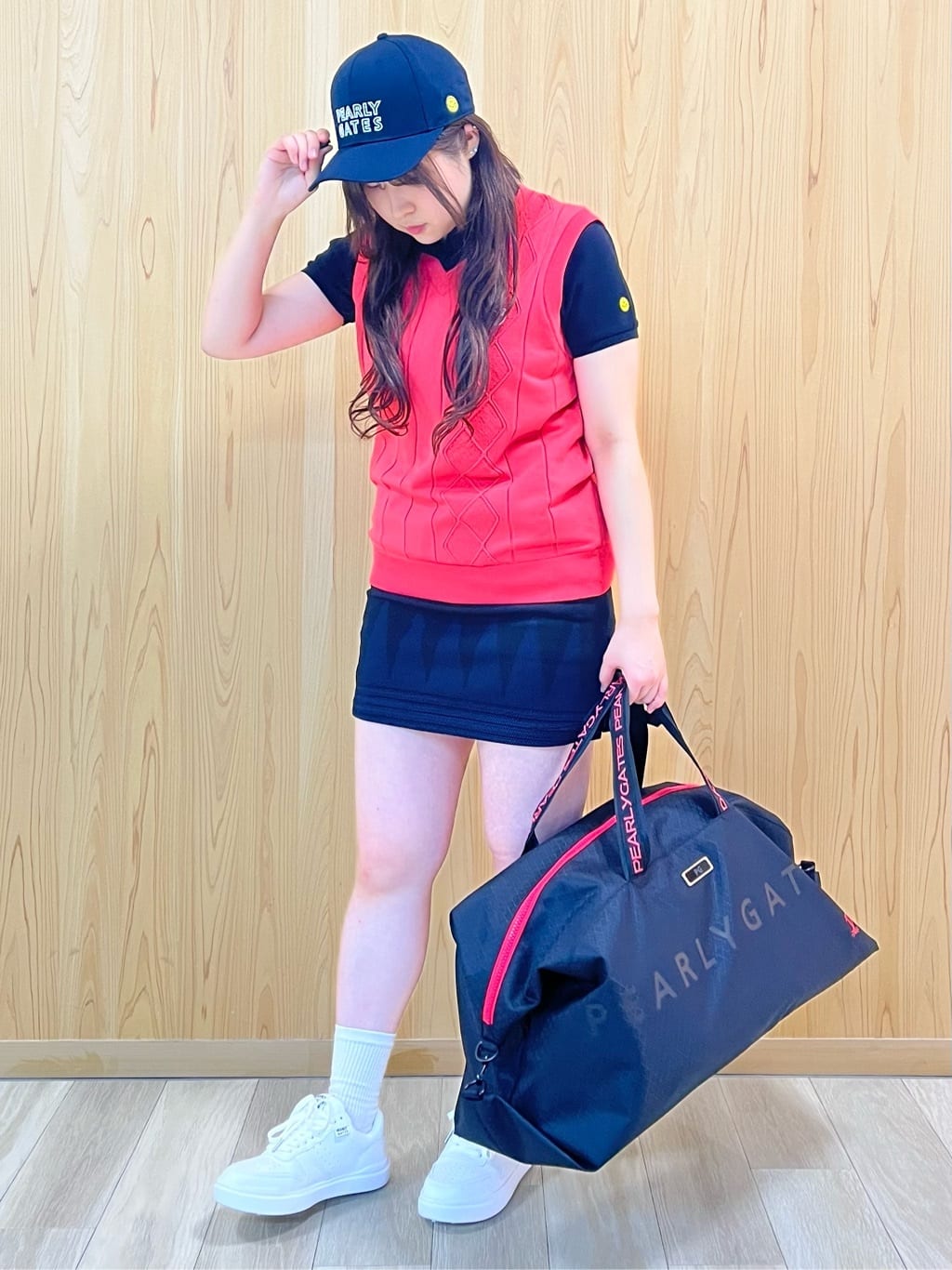 PEARLY GATES | アーガイル柄ロッカーバッグ (UNISEX) | Rakuten