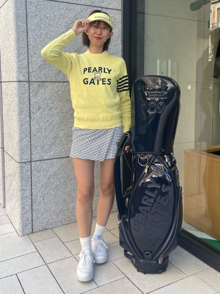 PEARLY GATES | 綿ライクNY/PUハイストレッチラップ風ショートパンツ