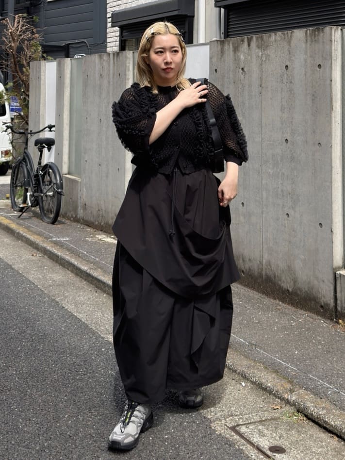HeRIN.CYEのFrill mesh cardiganを使ったコーディネートを紹介します。｜Rakuten Fashion(楽天ファッション／旧楽天ブランドアベニュー)7073979