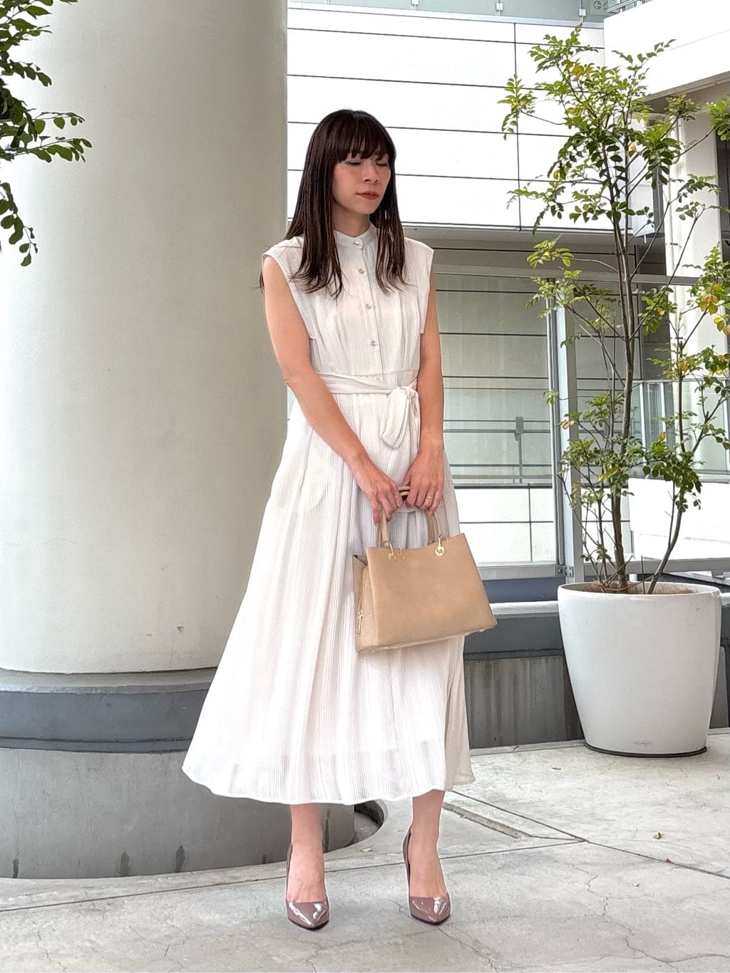 NATURAL BEAUTY BASIC | シャドーストライプワンピース | Rakuten