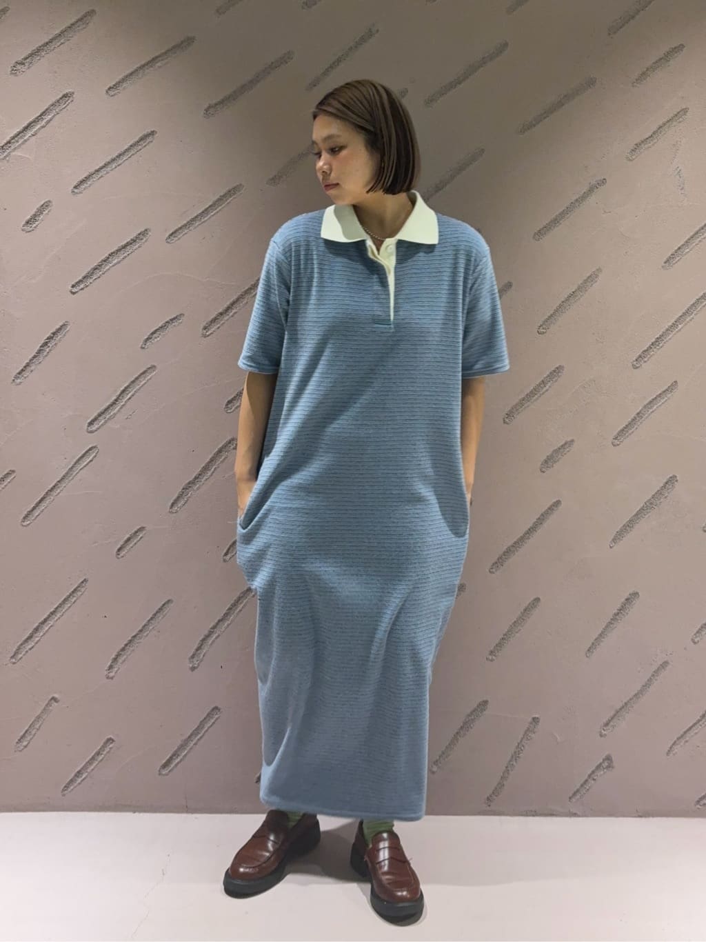 BEAUTY&YOUTH UNITED ARROWS | <6(ROKU)>パイルボーダー ワンピース