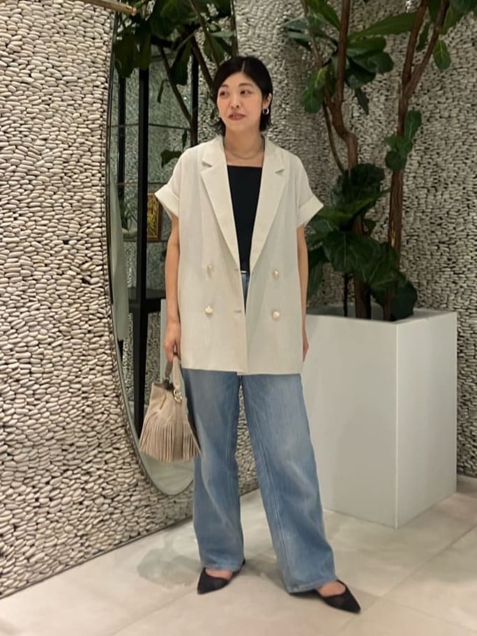 allurevilleのスクエアタンクトップを使ったコーディネートを紹介します。｜Rakuten Fashion(楽天ファッション／旧楽天ブランドアベニュー)7078085