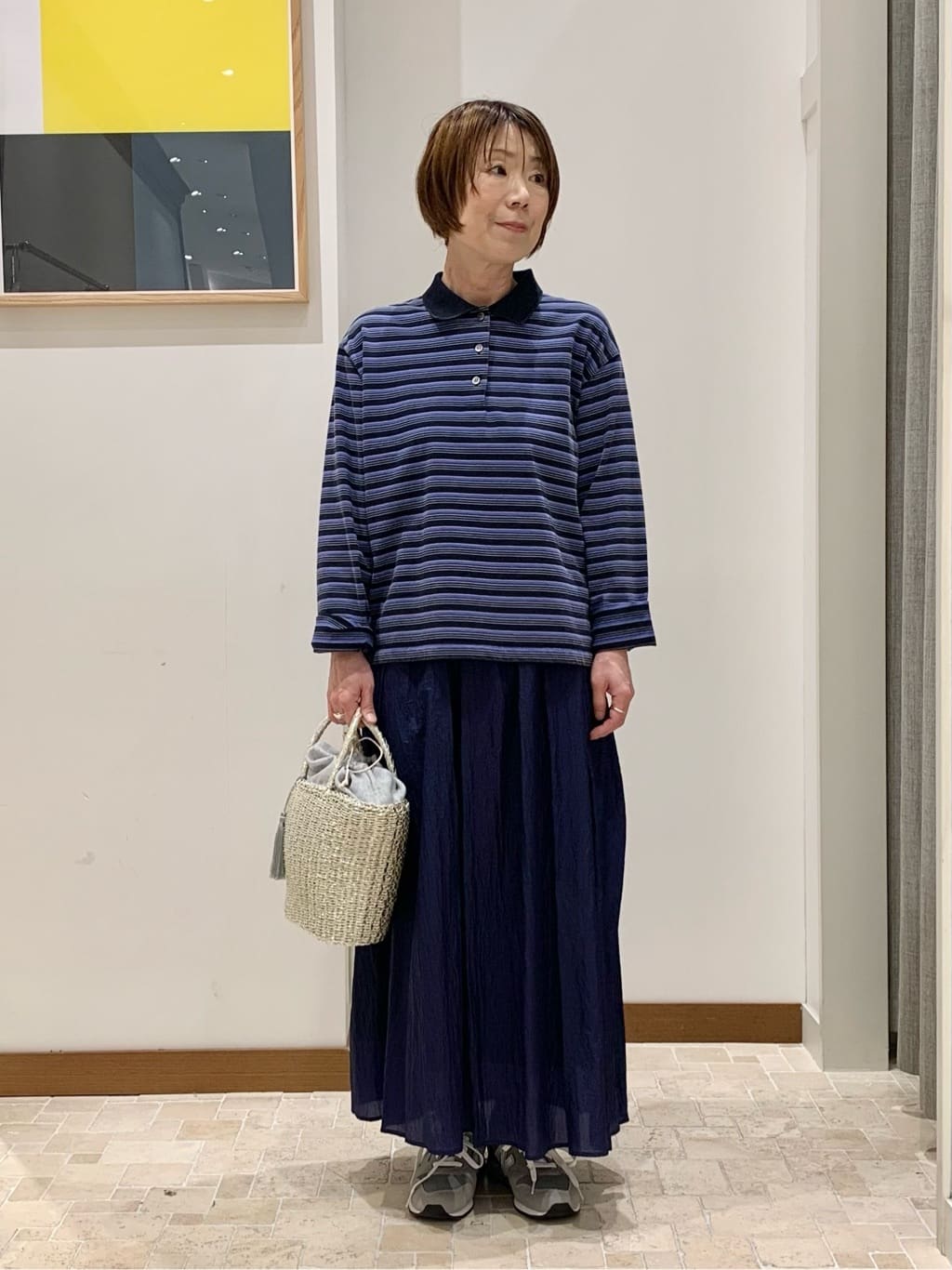 UNITED ARROWS LTD. OUTLET | コットンボーダー ポロカラー プル
