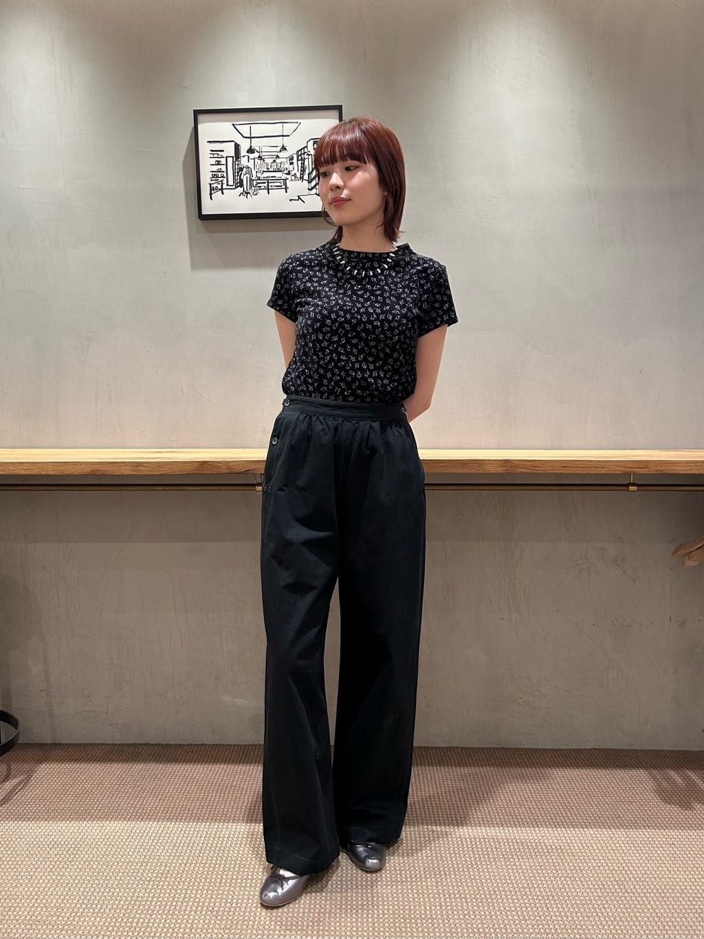 BEAUTY&YOUTH UNITED ARROWS | <Steven Alan>フラワー ベロア Tシャツ