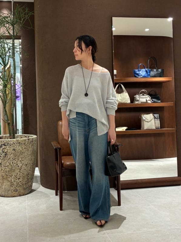 GALLARDAGALANTEのペーパーヤーンメッシュニットを使ったコーディネートを紹介します。｜Rakuten Fashion(楽天ファッション／旧楽天ブランドアベニュー)7078289