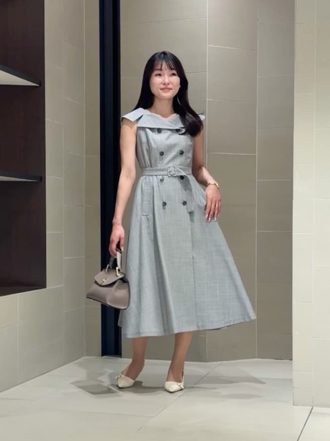 ANAYI | スラブドビーオフショル ワンピース | Rakuten Fashion(楽天
