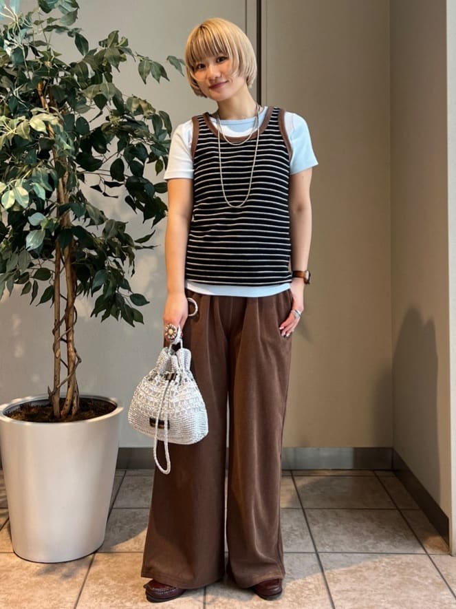 FREAK’S STOREのディスク型 メタル ビーズ ロング ネックレス 140cm 25AWを使ったコーディネートを紹介します。｜Rakuten Fashion(楽天ファッション／旧楽天ブランドアベニュー)7078739