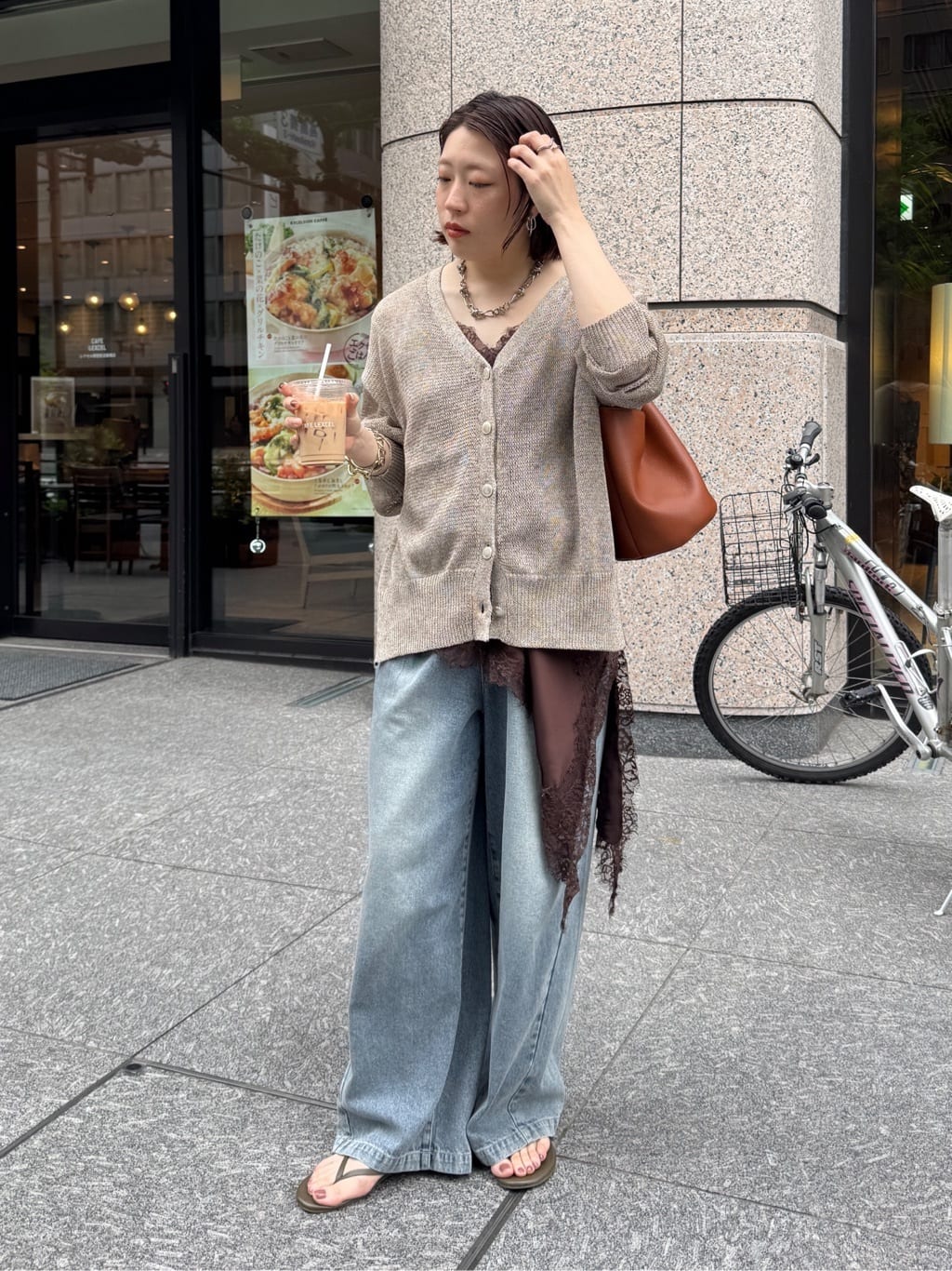 DOUDOU | 【完売カラー再追加!】アシメレースキャミ | Rakuten Fashion