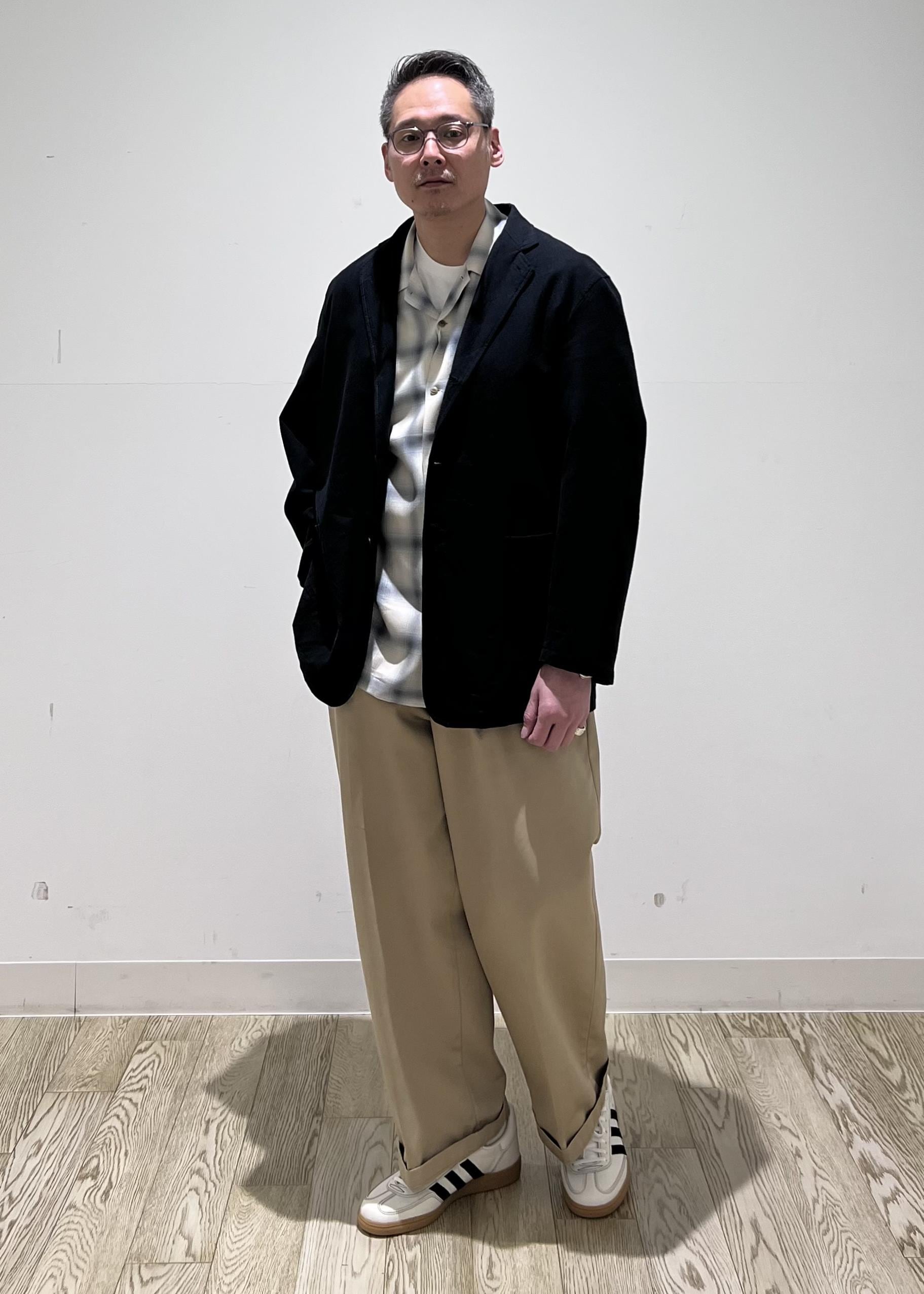 ADAM ET ROPE' | レーヨンオンブレチェックハーフスリーブオープン