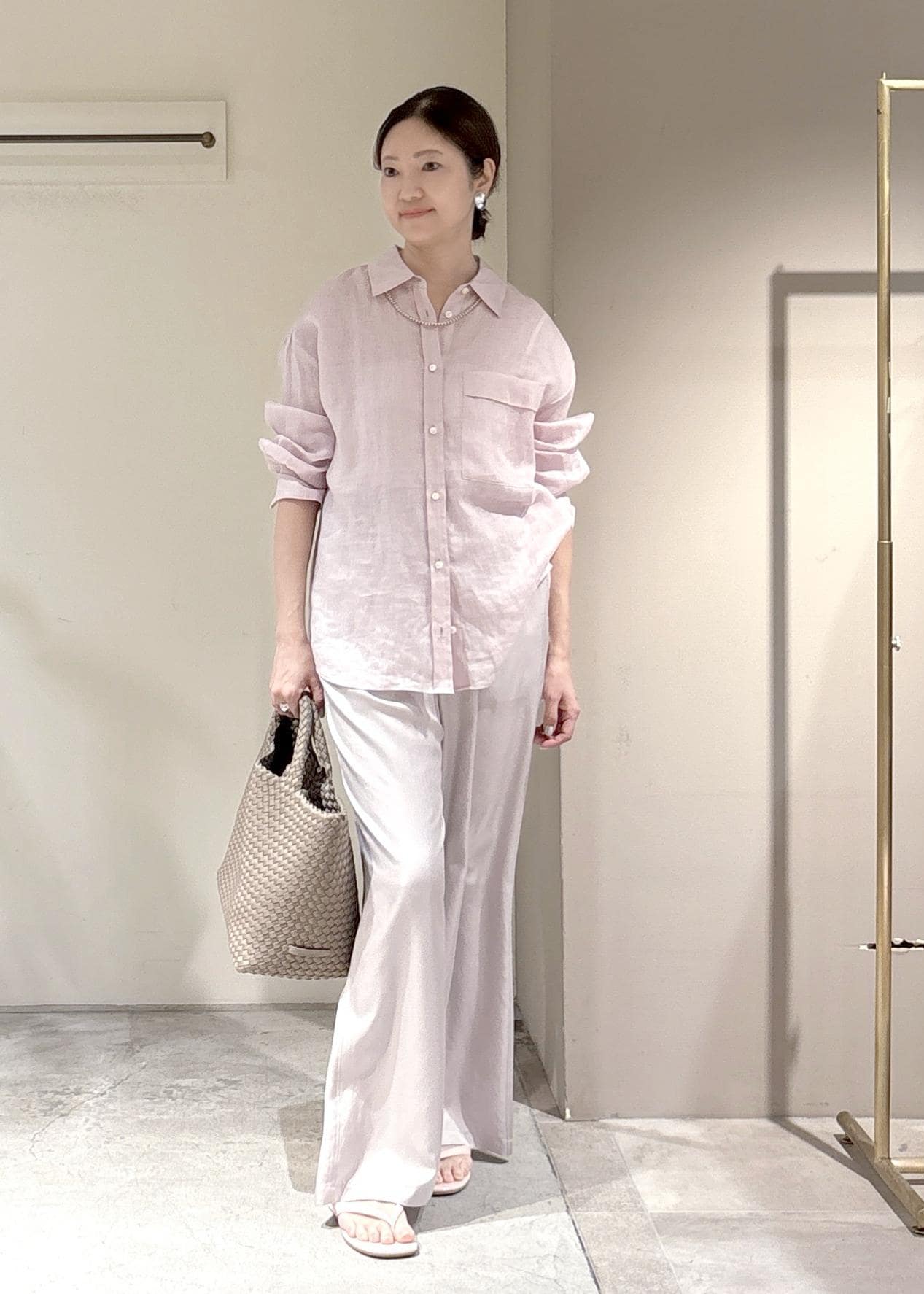 SALON adam et rope' | リネンオーバーシャツ / GENTLE LINEN