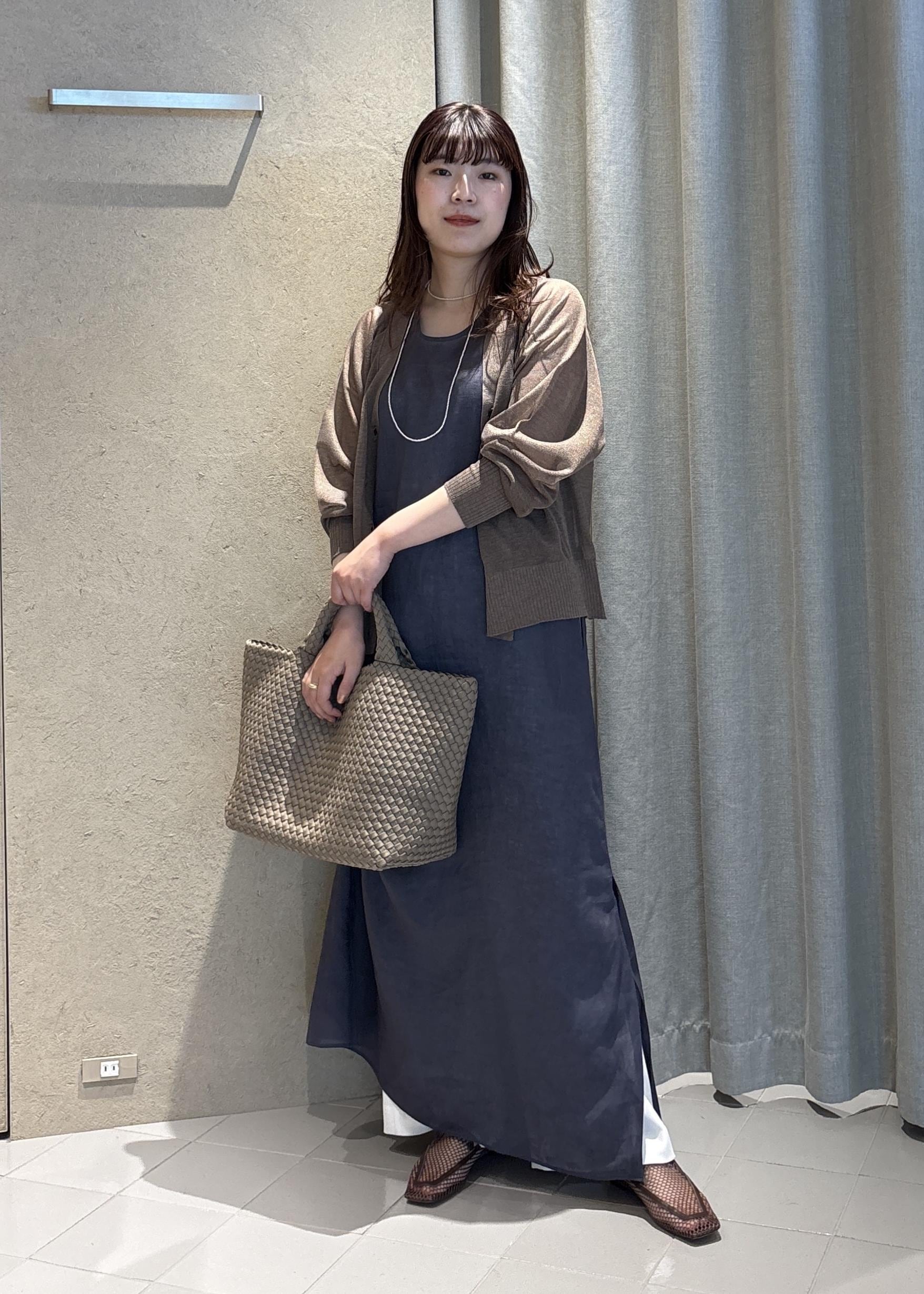 SALON adam et rope' | リネンドロストノースリーブワンピース