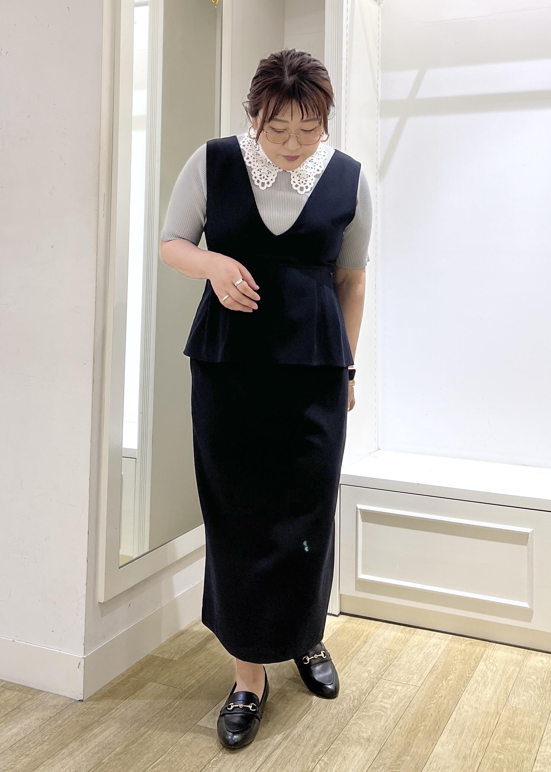 ROPE' PICNIC | レースカラーハーフスリーブリブニット | Rakuten