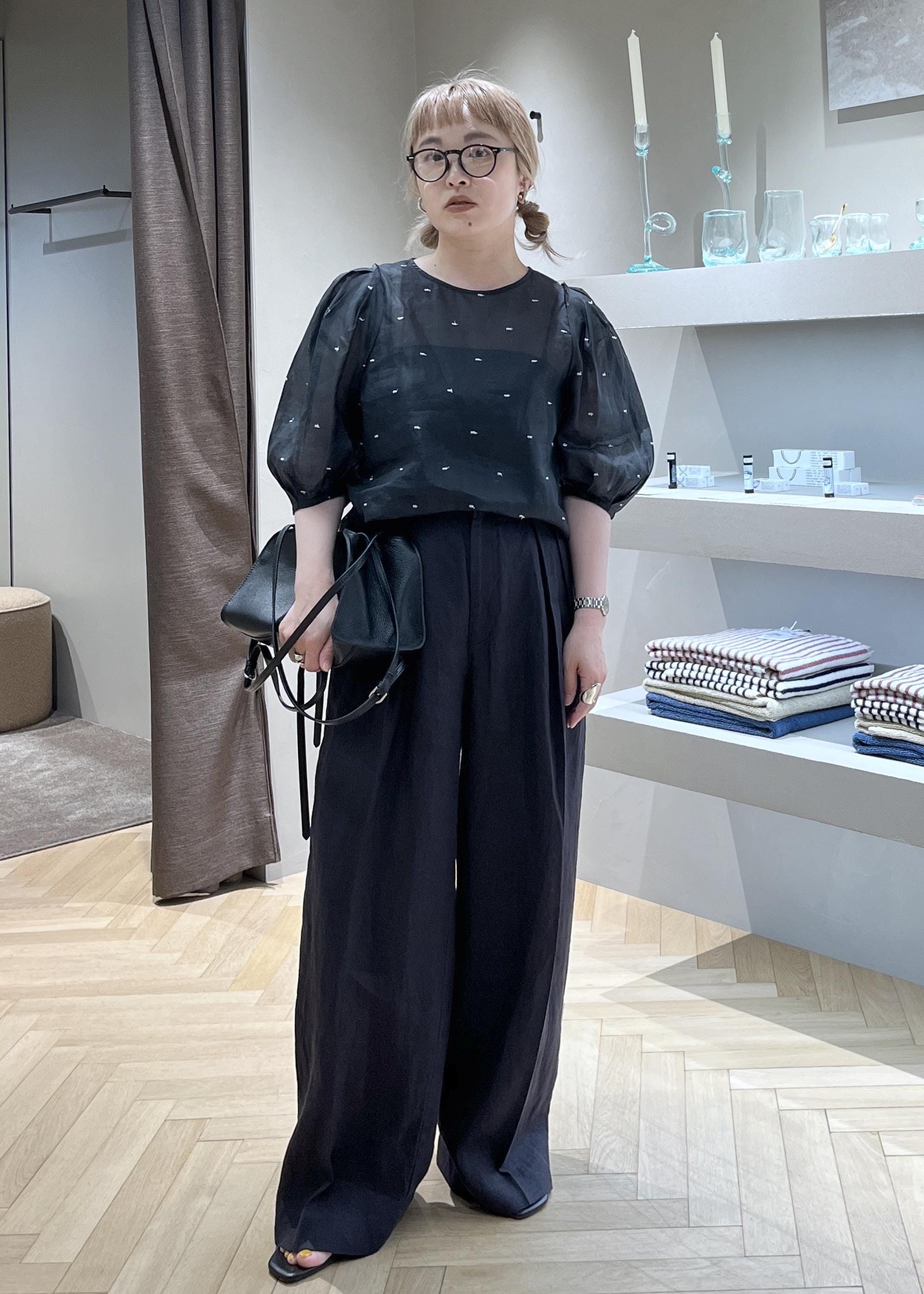 SALON adam et rope' | 【WEB限定】ラメドット刺繍ボリュームスリーブ