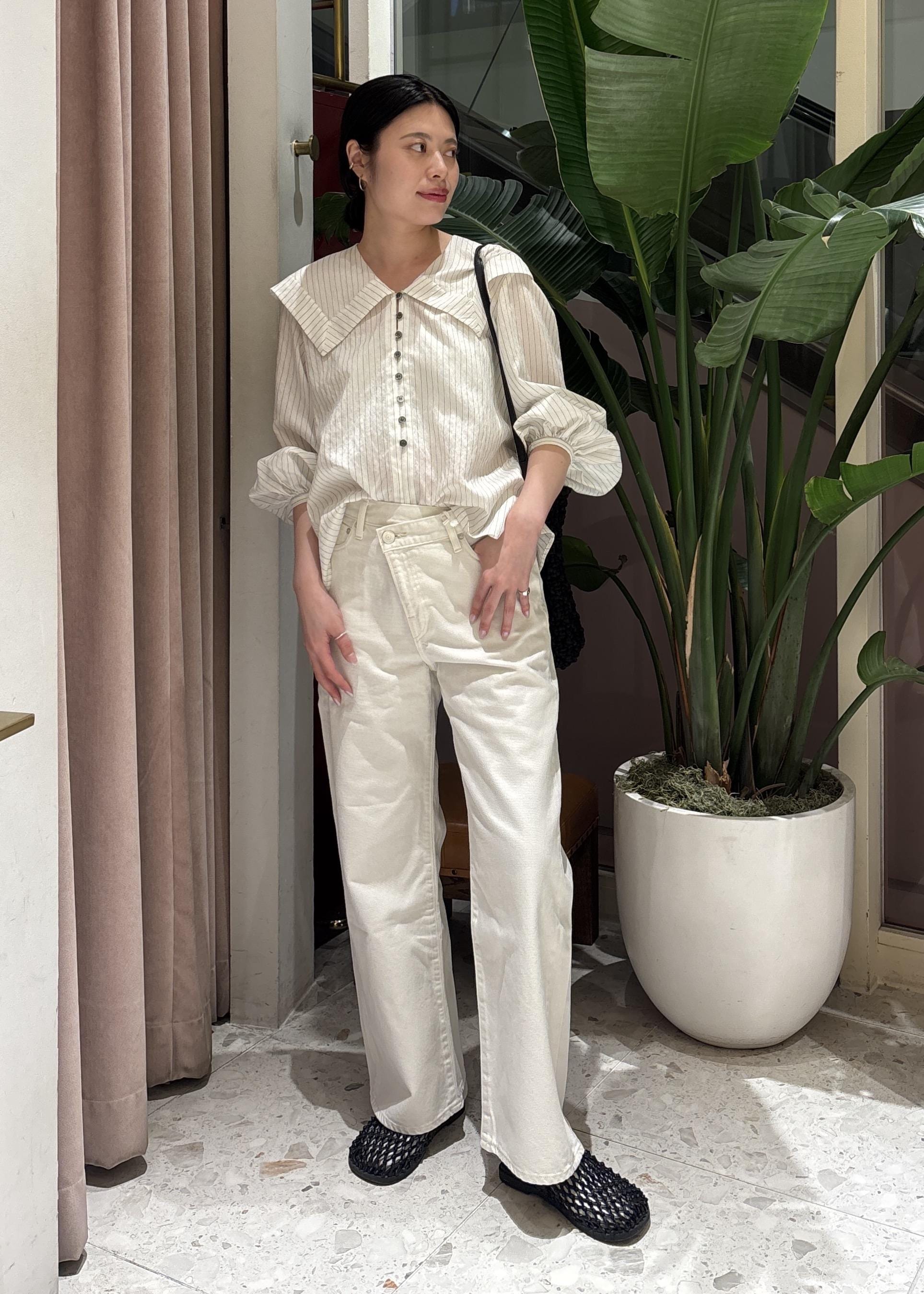 ADAM ET ROPE' | ワイドカラーブラウス | Rakuten Fashion(楽天
