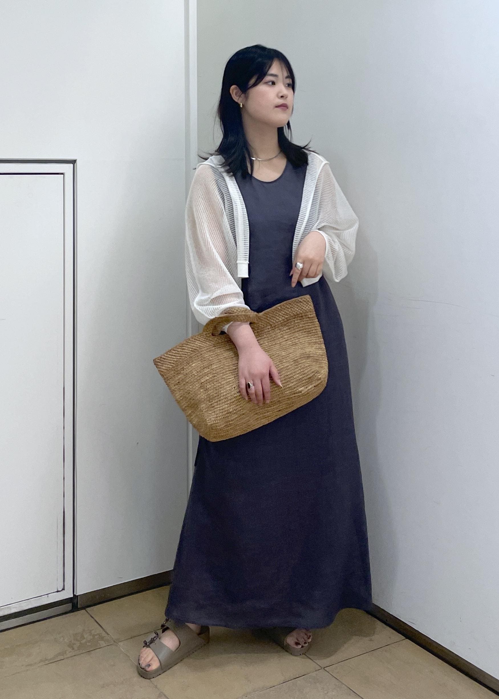 SALON adam et rope' | リネンドロストノースリーブワンピース
