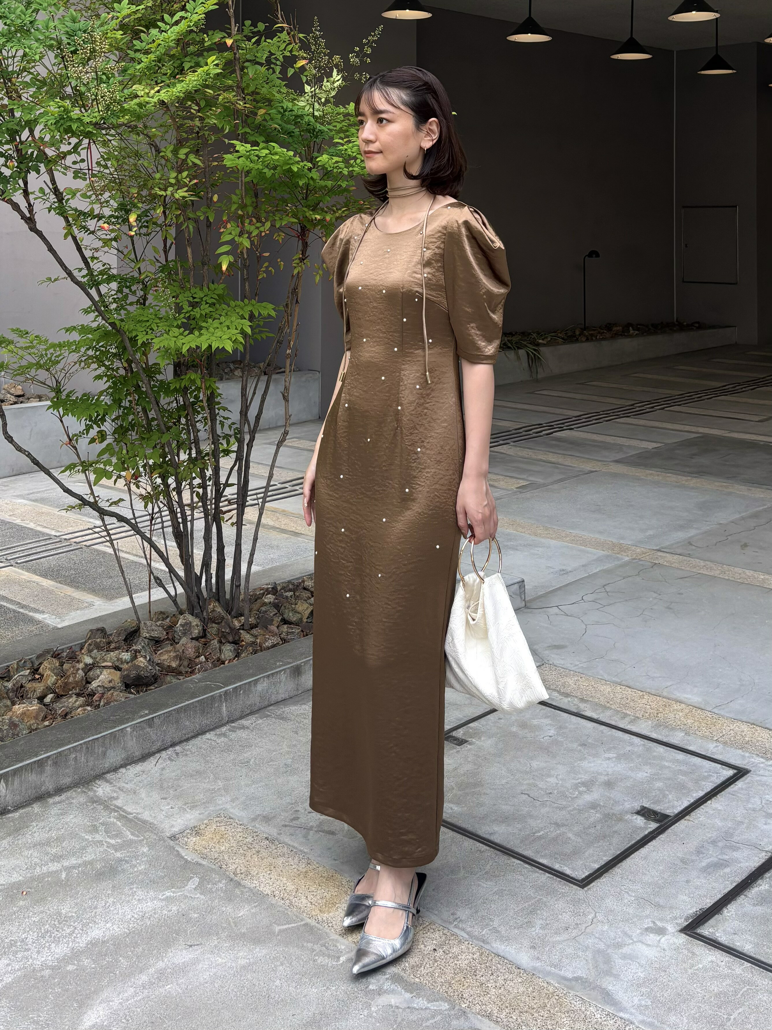 ANDRESD | 【チョーカー付】結婚式 パールサテンドレス | Rakuten