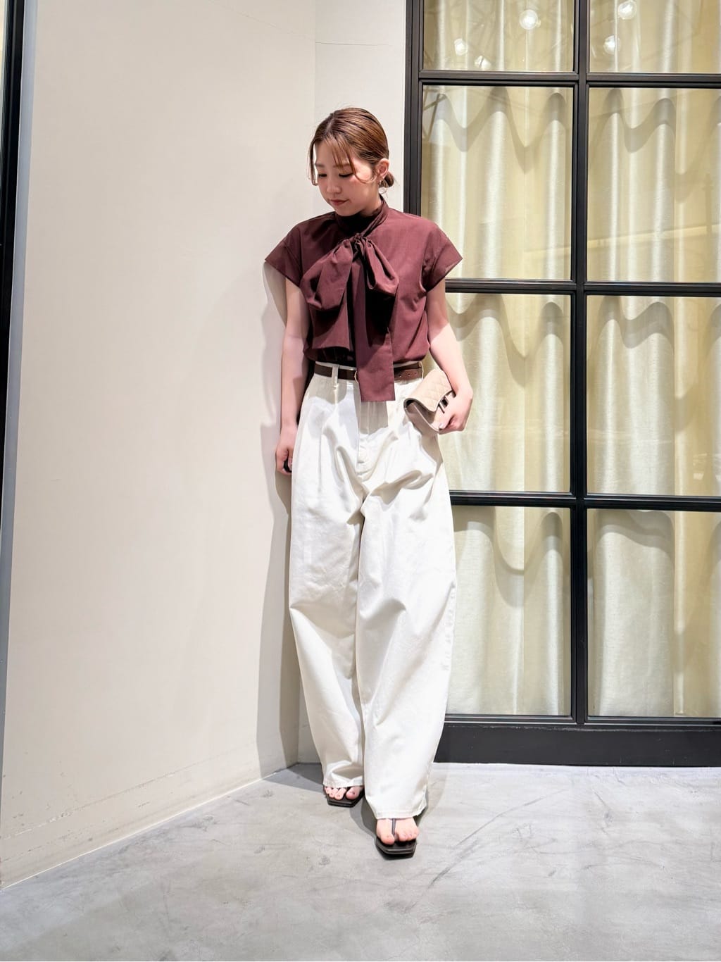 Whim Gazette | シアーボウタイブラウス | Rakuten Fashion(楽天