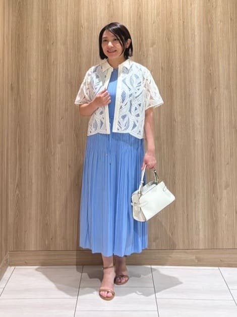 ANAYI | ソフトジャージ消しプリーツワンピース | Rakuten Fashion