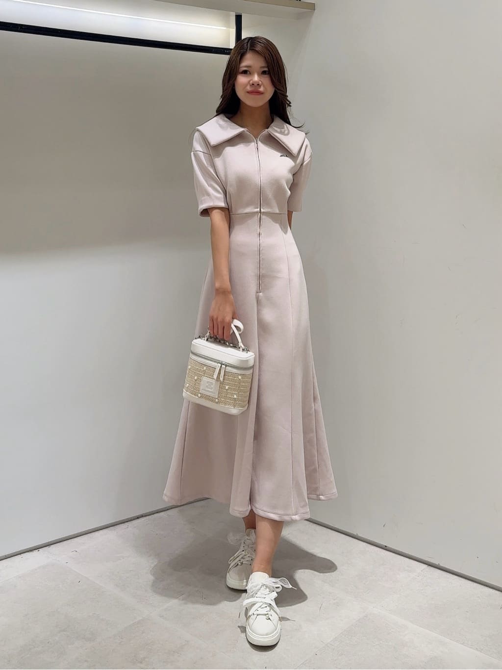 JILL by JILL STUART | ビッグカラーダイバーロングワンピース