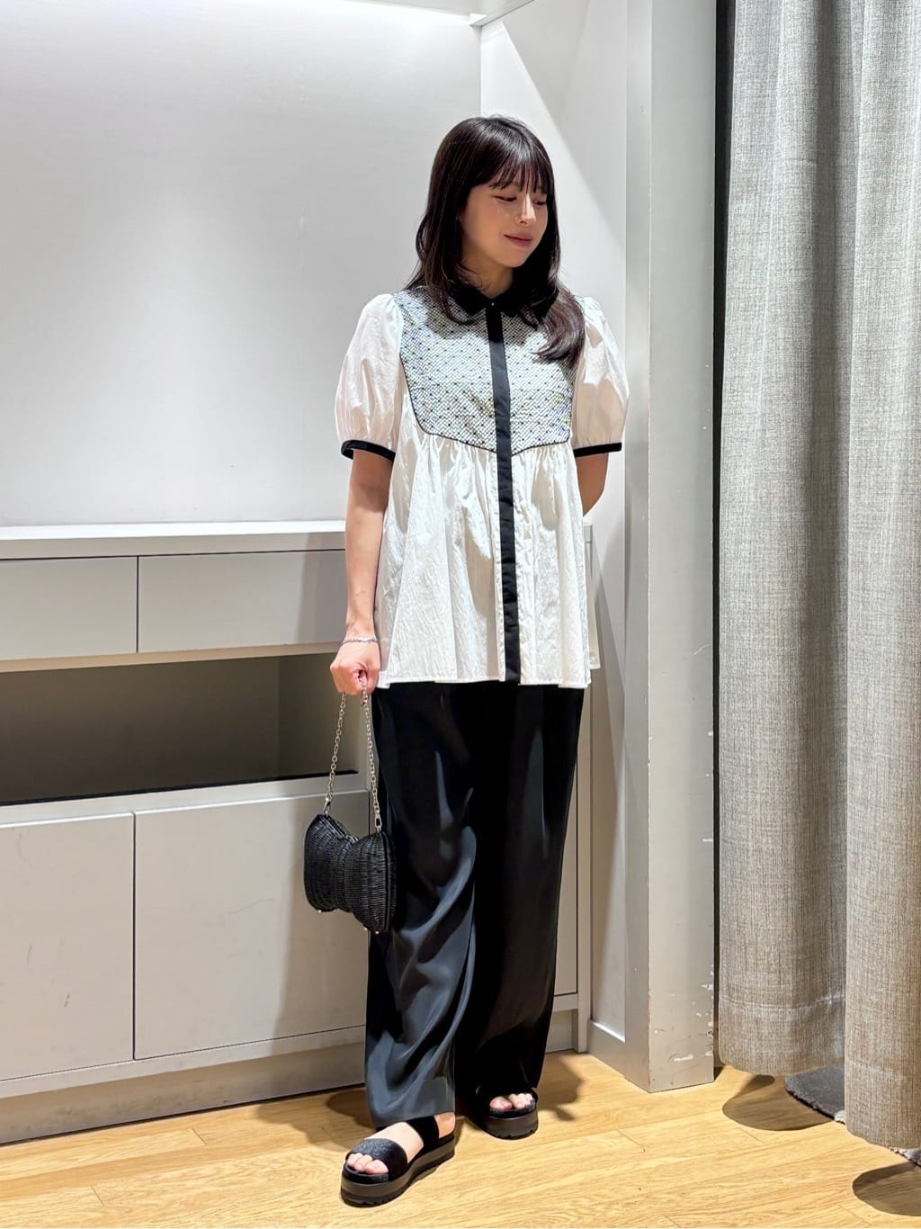 【LT.PINK】エンブロイダリーショートスリーブブラウス - ウォッシャブル - UNITED ARROWS - 【LT.PINK】エンブロイダリーショートスリーブ
