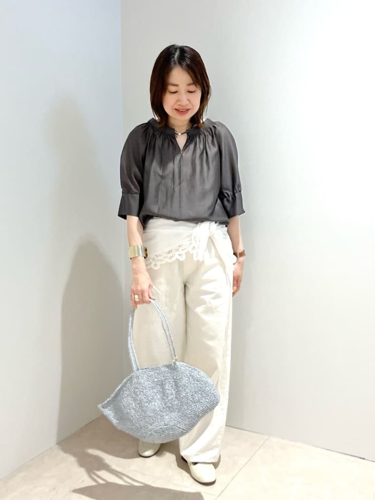 NOLLEY'S ウォッシャブルボリュームスリーブ2WAYシアーブラウス NOLLEY'S | ウォッシャブルボリュームスリーブ2WAYシアーブラウス