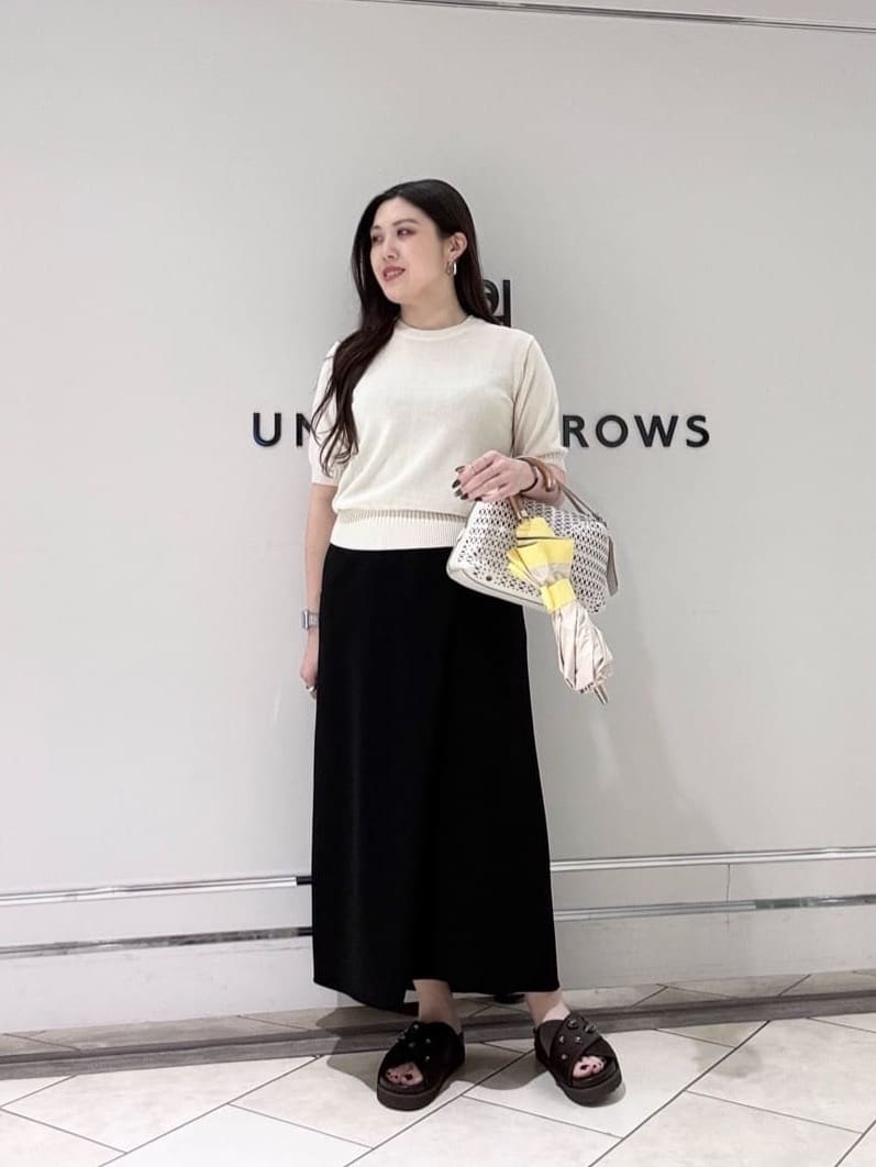 UNITED ARROWS | COMFY ラップ マキシスカート -防汚 UVカット