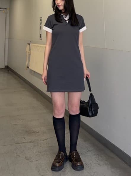 moussy | CONTRAST POLO ドレス | Rakuten Fashion(楽天ファッション