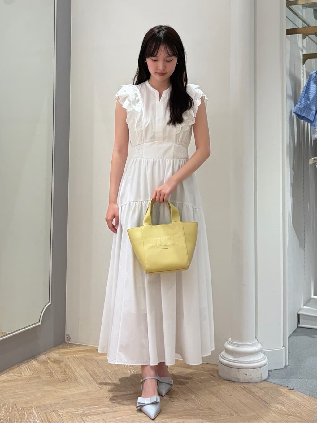 JILL by JILL STUART | カットワークカラーワンピース | Rakuten