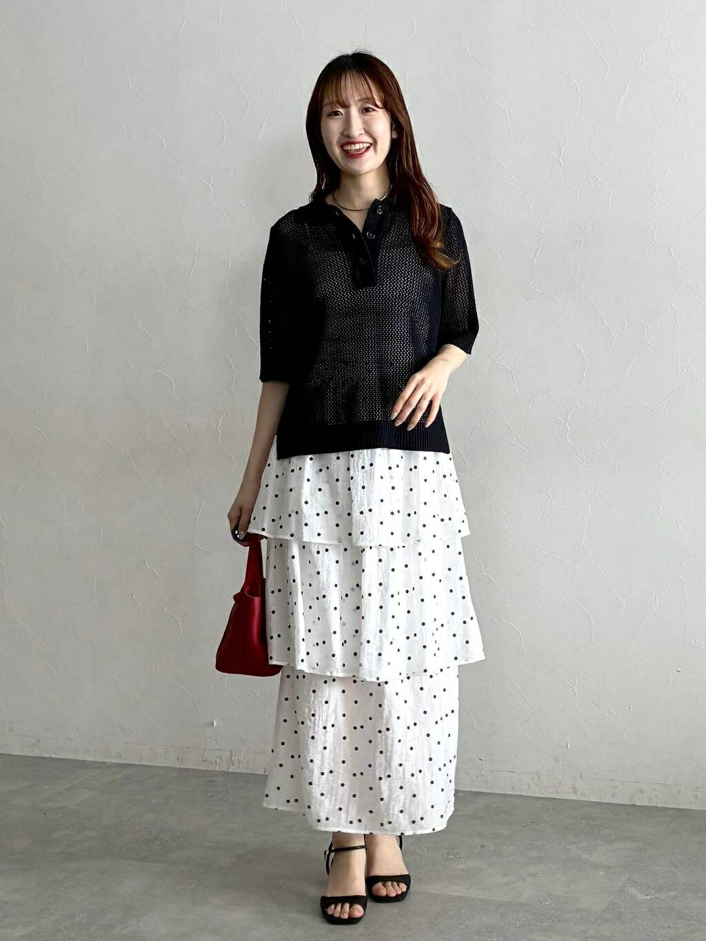 mysty womanの7Gリネン混メッシュポロを使ったコーディネートを紹介します。｜Rakuten Fashion(楽天ファッション／旧楽天ブランドアベニュー)7083859