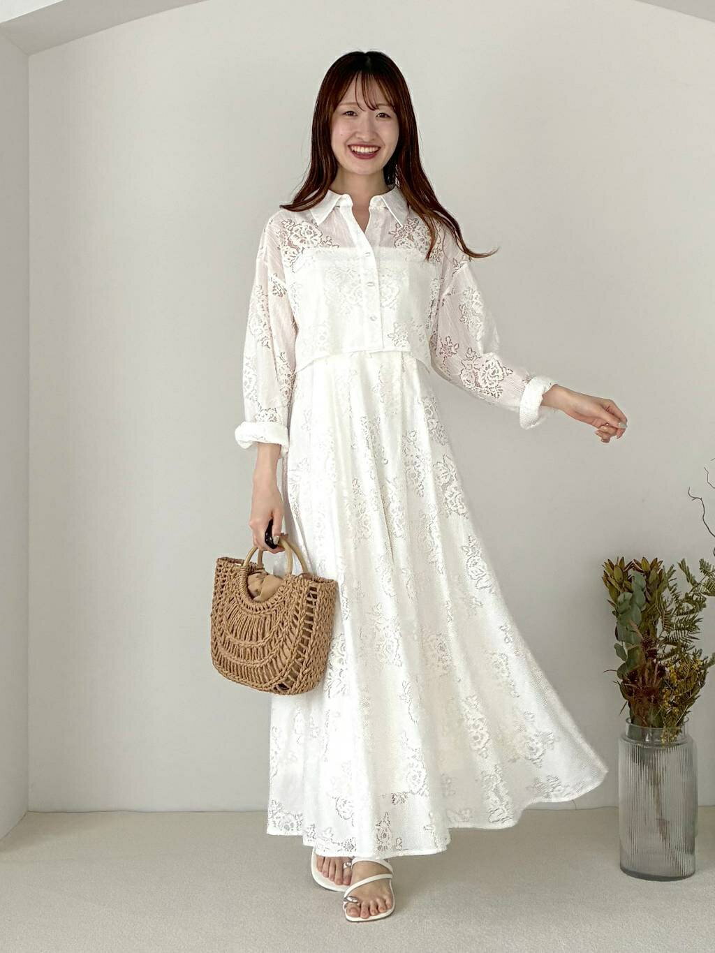 mysty woman | レースキャミワンピシャツSET | Rakuten Fashion(楽天