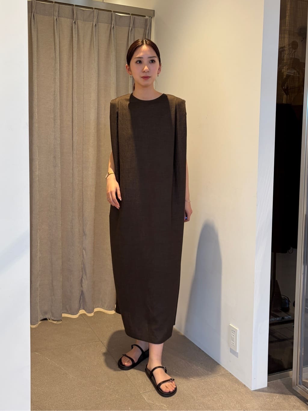 ＜MARW UNITED ARROWS＞ウエストドレープワンピース 洗える 38 BEAUTY&YOUTH UNITED ARROWS | <MARW UNITED ARROWS>タック ドレープ