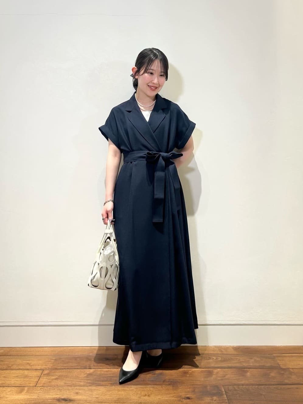 allureville | フレンチスリーブラップワンピース | Rakuten Fashion