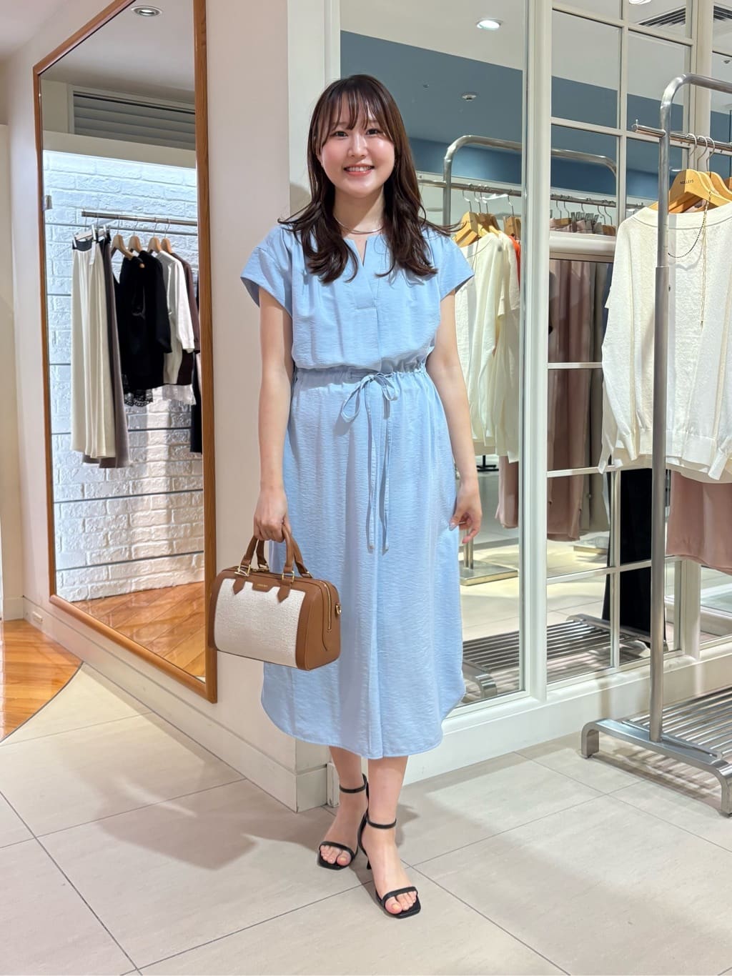 ワンピース Y NOLLEY'S | ウォッシャブル前タックワンピース | Rakuten Fashion(楽天
