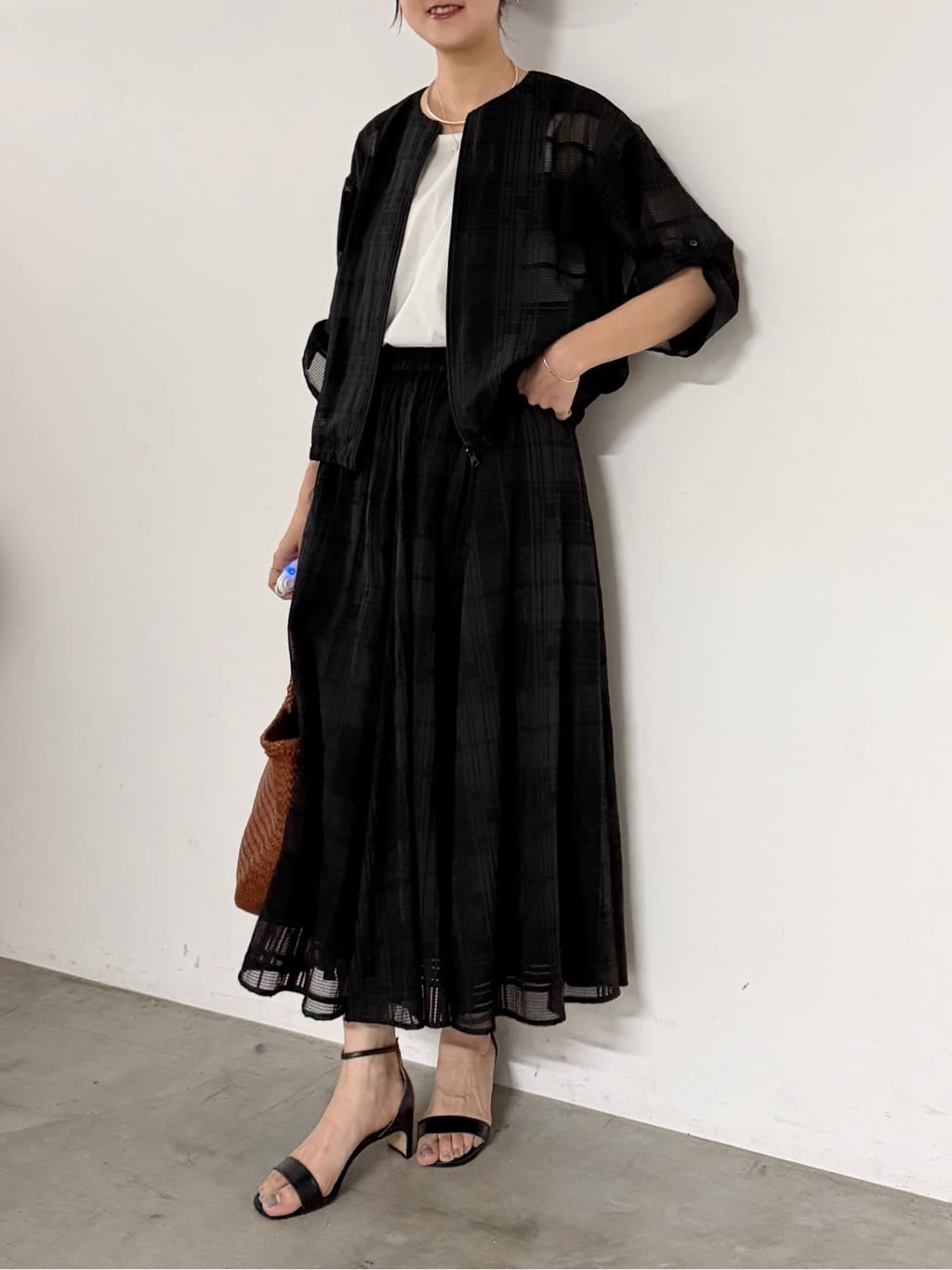 BEARDSLEY | シアーチェックフレアスカート | Rakuten Fashion(楽天