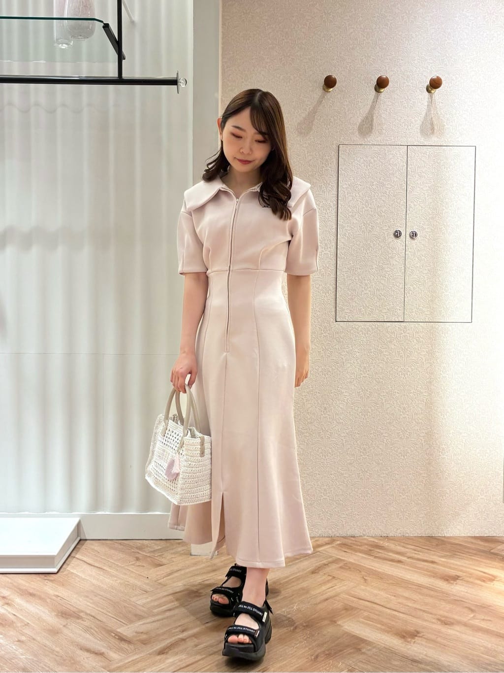 JILL by JILL STUART | ビッグカラーダイバーロングワンピース