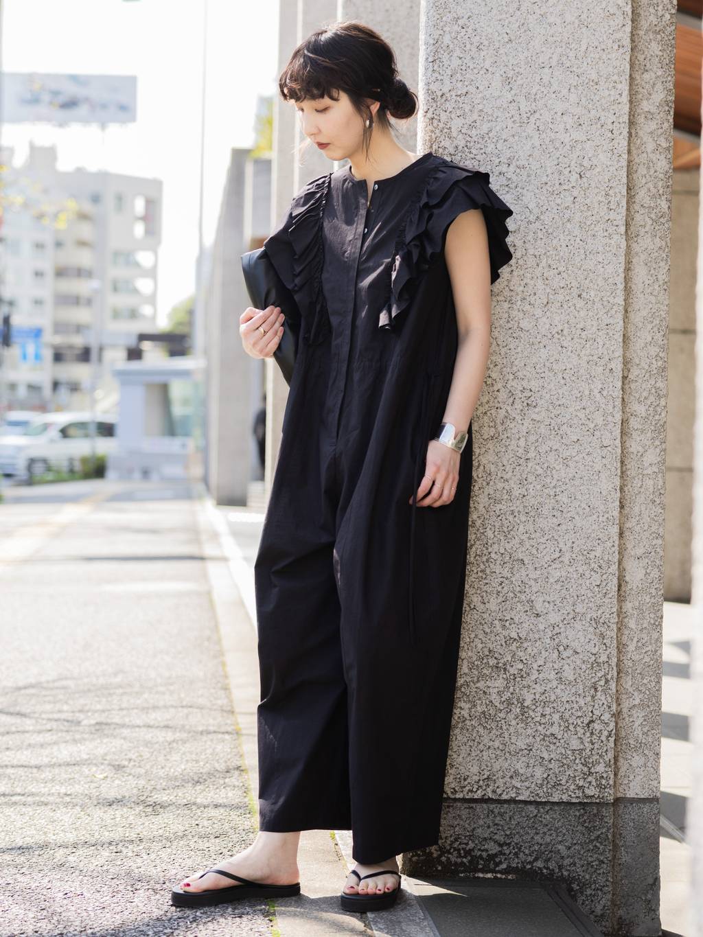 Curensology | コットンフリルオールインワン | Rakuten Fashion(楽天