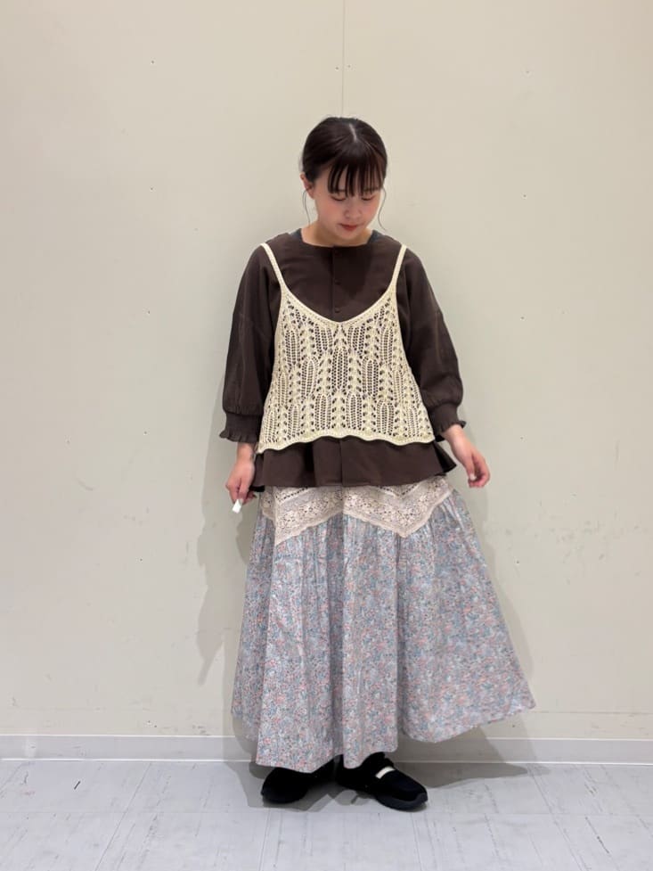 Samansa Mos2 | 麻タッチ透かし編みニットキャミソール | Rakuten