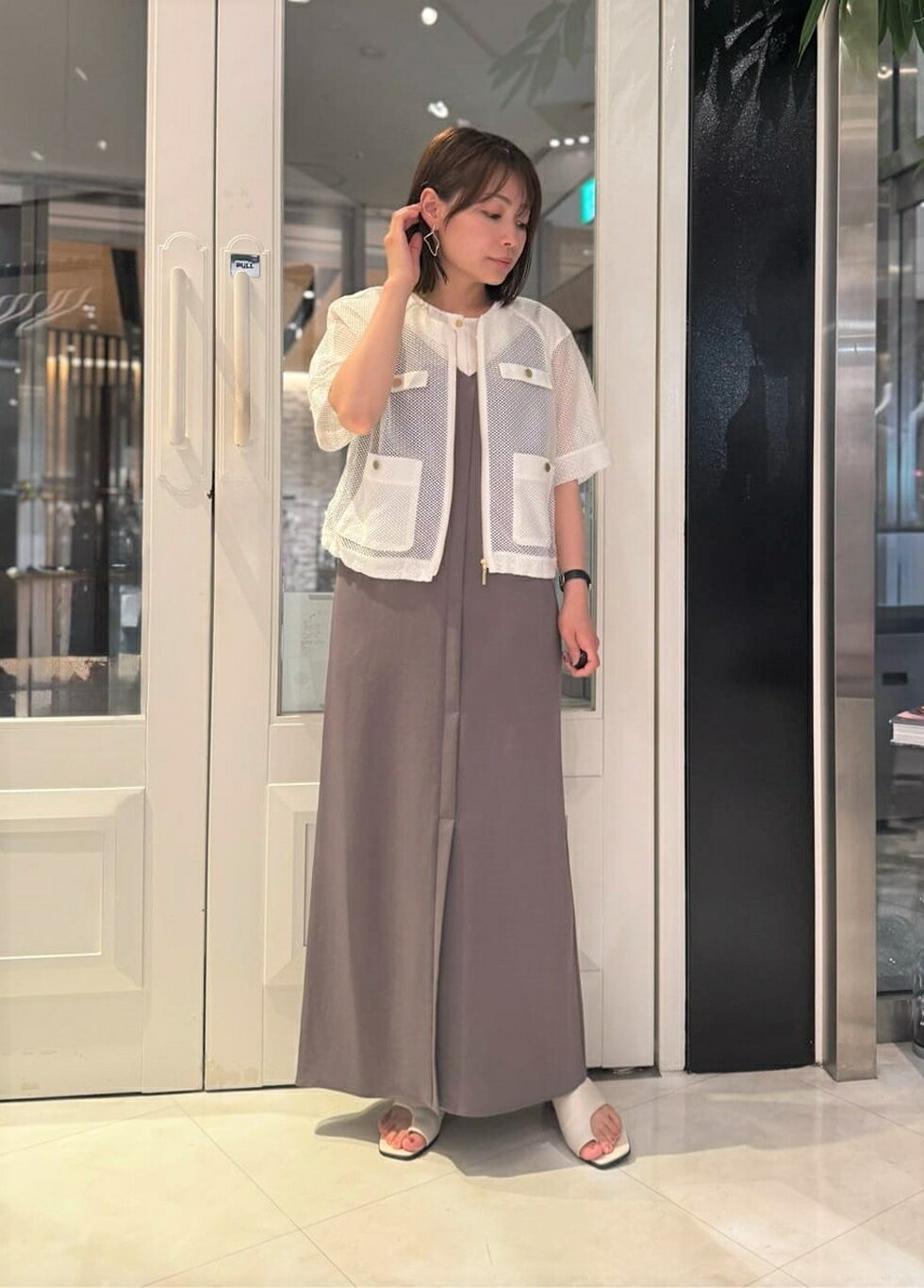 PINKY&DIANNE | ダブルラッセルメッシュブルゾン | Rakuten Fashion