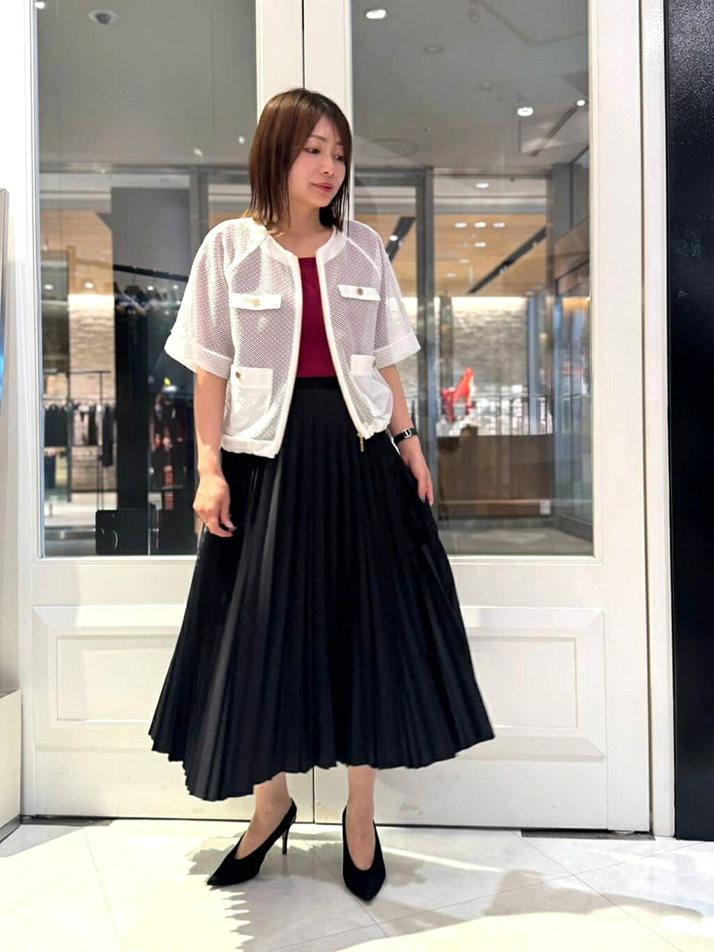 PINKY&DIANNE | ダブルラッセルメッシュブルゾン | Rakuten Fashion